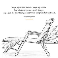 Sywlwxkq Sedie da Giardino a gravità Zero in Giardino all'aperto Lettino da Sole reclinabile Pieghevole reclinabile da Ufficio Sedia da Spiaggia con Cuscini Supporta 200 kg Blu