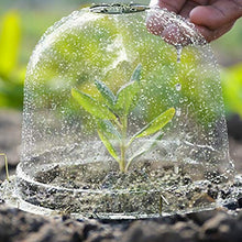 Emeili 6Pcs Coperture per Piante in Plastica, Mini Copertura per Piantagione a Temperatura Costante, Coperture per Piante a Campana Riutilizzabili per Giardino