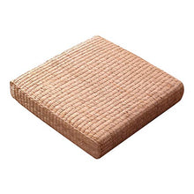 LTINN Cuscino Tatami Quadrato, Cuscino in Paglia Tatami in Paglia Fatto a Mano, per Meditazione Yoga Ambiente per Soggiorno Balcone Festa in Giardino Facile da trasportare