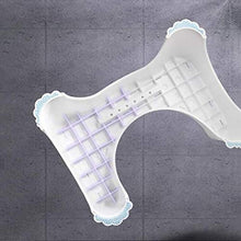AJH Sgabello per Bambini Sgabello per WC Sgabello in plastica Sgabello per Lavaggio Bagno Cuscino per WC Poggiapiedi Sgabello Antiscivolo (Blu 47 * 35,3 * 21 cm)