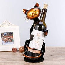 DOITOOL - Portabottiglie in metallo per gatti, per vino, scultura, cocktail, vino, per artigianato, casa, bar, ristorante
