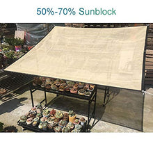 Telo Ombreggiante, Telo Parasole Sunblock 50% -70% Blocco UV - Rete a Rete Resistente ai Raggi UV con passacavi for Copertura vegetale, Serra, Patio, Prato o Cantiere (Beige) (Size : 0.9m x 1m)