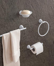 Gedy Genziana portasciugamani Barra di 45 cm, Acciaio Inox E cromall, Bianco, 5,5 X 45 X 3,8 