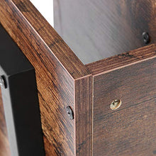 DFGH Comodino, Comodino alla Moda Tavolino Impilabile E Impilabile con unità di Archiviazione Verticale Comodino in Legno
