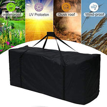 Maalr Borse di Stoccaggio per Esterni, Borsa da Giardino Grande Borsa per Cuscino da Viaggio Custodia Leggera con Cerniera,Borsa Giardino con Maniglie Impermeabile, 210D Oxford, Nero (173x76x51cm)