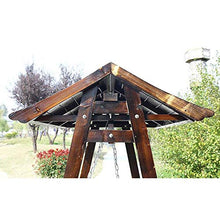 DGHJK Sedia a Dondolo da Esterno per Esterni Mobili da Cortile in Legno Amache da stupore Pigro Panca a Dondolo Set Perfetto per Patio, Giardino, Portico e Bordo Piscina