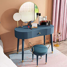 YaGFeng Dressing Table Sgabello Trucco Cassetto del Tavolo Specchio Cuscino Sollevatore Makeup Ragazza È Facile da Montare Quattro Colori per Camera Trucco Gioielleria Bagagli