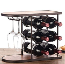 TYXL wine rack Solido Legno for Il Vino Vino Rack Cremagliera Di Esposizione Della Cremagliera Di Vetro Decorate Cremagliera Scaffale Multi-layered Vino Cremagliera Famiglia Personalità (dimensioni: 4