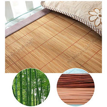 MBY Materassino in bambù, Bambino Bambini Cartone Animato Seta Ghiacciata Doppia Faccia Scuola Materna Pisolino Stuoia Carbonizzato bambù (Size : 70×120cm)