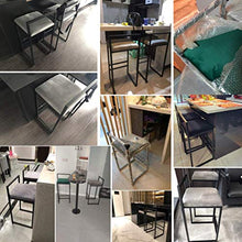 GYPPG Elegante Sgabello Alto con Schienale Semplice Altezza 66/76 cm | Gambe in Metallo Nero e Confortevole Imbottitura in Velluto | Ideale per Bar, casa, uffici, caffè, Feste, Pub e Cuc