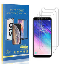 GIMTON Trasparente Vetro Temperato per Galaxy A6 2018, Nessuna Bolla Pellicola Protettiva in Vetro Temperato per Samsung Galaxy A6 2018, 9H Durezza, 3 Pezzi