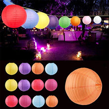 Vola 8Round lanterne di carta, pieghevole lanterna appesa decorativo con lanterna luci LED for matrimoni, compleanni, dell'interno e decorazione esterna Orange (5 lanterne + 5 luci LED) .Compleanno