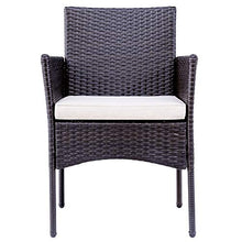 WYLZLIY-Home Set Mobili da Giardino Set Mobili da Esterno Sedie da Giardino in Rattan con Tavolino E Cuscini Bistro Set Telaio in Alluminio per Balcone All'aperto Patio Giardino