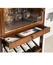 Wine Rack Holder, Vino Bottle Holder, armadietto del vino, soggiorno vino armadio in legno massello di bambù piccolo armadietto vino vetrina vino cremagliera caduta decorazione for la casa Decorazioni