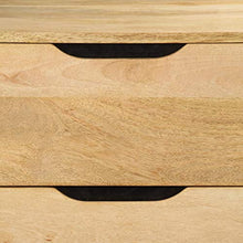 FAMIROSA Cassettiera in Legno Massello di Mango 140x45x80 cm