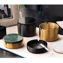 Vassoio da tavola da Tavolo in Acciaio Inox Sigaro in Acciaio Inox, Marmo Naturale con coperchi, all'aperto Antivento, per Patio/Indoor/Home Indoor (Dimensioni: Verde Corta Sezione) BJY969