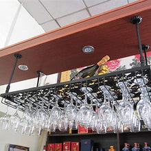 YWYW Wine Bar Bar Wine Glass Rack Hanging Wine Glass Bar Hanging Creativo Europeo Portabottiglie da Vino Portabottiglie Industriale da Parete (Dimensioni: 120 * 35 cm)