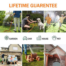 Tubo da giardino, estensibile 3 volte tubo da giardino Testa in ottone massiccio, materiale TEP Tubo ultraluminoso per giardinaggio Prato Car Pet lavaggio,25FT
