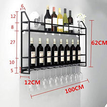 Cremagliera Del Vino Semplice e Creativa Arte in Ferro a Parete Scaffale Appeso Scaffale per Bicchiere Di Vino Ristorante Soggiorno Bar Scaffale per Vino, PZW, B