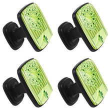 St Patrick's Day with clover Pomelli per Porta Set di 4 Pomelli per Mobili Manopole per Cassetti Cucina Armadio Vetro