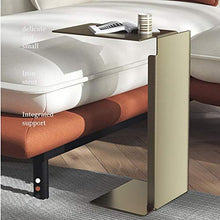 Jcnfa-Tavoli Tavolo Laterale Laterale del Computer Portatile da tavola da tavola, tavolino in Acciaio Inossidabile (Color : Gold, Size : 13.77 * 13.77 * 19.68in)