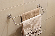 Kapitan Barra Porta Asciugamani Doppia 50 cm 18/10 INOX Acciaio Inossidabile, Portasciugamani,Montaggio di Parete, Fabbricato in EU, 20 Anni di Garanzia