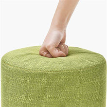 Sgabello Resistente per Soggiorno Semplici mobili for la casa in stile nordico Sgabelli in legno con rivestimento sfoderabile e lavabile in legno Sgabelli bassi Sgabello rotondo Pouf for sedie Sgabell