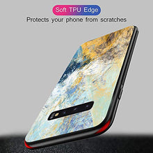 Suhctup Compatibile con Samsung Galaxy Note 10 Plus/Note 10+ Custodia Protettiva in Vetro Temperato 9H + Cornice Paraurti in TPU Silicone Morbido Assorbimento Degli Urti Protezione -Pittura