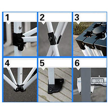 GDMING Retrattile Gazebo Pop Up, All'aperto Pieghevole Tenda del Telo, Impermeabile Robusto attività Baldacchino Parasole con Telaio in Acciaio Audace E 3 Lati, 5 Taglie