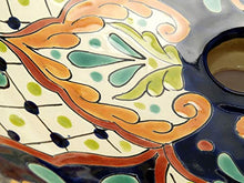 Caliope – Lavandino messicano in ceramica – Cerames | Vasca 40,5 cm x 15 cm | Lavabo da appoggio in Messico per bagno, ospiti, WC