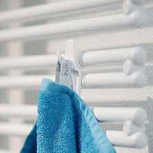 Set 5 pezzi Scaldasciugamani - Gancio Scaldasalviette Universale Portasciugamani per Asciugamani da bagno - colore bianco
