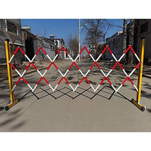 Blocco Stradale Mobile Con Ruote, Recinzione Retrattile, Sicurezza Fibra Di Vetro Pieghevole Facile Da Riporre Adatto Per La Scuola Materna, Magazzino, Posteggio ( Color : Red White , Size : 1.2x3m )