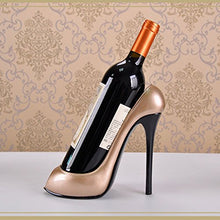 WINOMO - Porta bottiglie di vino con tacco alto, decorazione per la casa, gioielli artigianali (champagne)