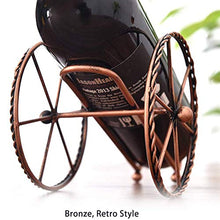 Decorazione retrò per il vino, creativa per il soggiorno, decorazione del mobiletto del vino, in ferro, per cucina, ristorante, bar, cantina, 19 x 12 x 11 cm