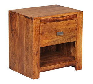 KADIMA DESIGN comodino in legno massello cassetto classificatore Comodino Nako