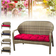 Beenle-Icey Cuscino Lungo Per Panca Con Lacci Di Fissaggio, Cuscino Per Panca Da Giardino, Rettangolare, Spazioso Comodo E Spesso, Per Panchine Da Giardino E Dondoli E Interni 100*50cm (Vino rosso)
