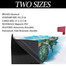 Acquerello Tartaruga Mare Cassetta delle Poste Copre Magnetica Estate Oceano Animale Pittura Giardino Cantiere Decorazione Casa Dimensione Standard 53,3 cm x 45,7 cm