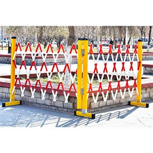 Portatile Barriere Di Sicurezza, Espandibile Barricata Mobile, Controlla Il Flusso Delle Persone Isolamento Con 2 Ruote Per La Metropolitana, Stazione Degli Autobus, Aeroporto