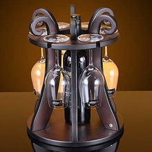 LHQ-HQ cremagliera del Vino, Il Vino Vino Rack cremagliera persiane 1 Bottiglie di Vino e 6 Wineglass casa Decorativi Cucina cremagliera del Vino