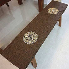 Cuscino per panca in lino addensato, cuscino per sedia lungo in spugna con lacci, cuscino per divano da patio, cuscino per sgabello, imbottitura per sedile esterno sostenibile D 30x150x3 cm