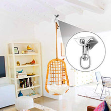 ZYUB Famiglia 304 acciaio inox rotante cuscinetto gancio amaca piastra fissa gancio soffitto sedia fissaggio fibbia accessori