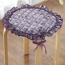 HYLX Cuscino Sedile, Cuscino Sedia, Cuscino Sgabello Rotondo, Cuscino Sedia Floreale Antiscivolo in Cotone Spesso, per Giardino, terrazza Esterna
