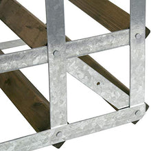 Portabottiglie in legno tradizionale – frassino nero (2 x 4 fori [12 bottiglie])
