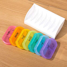 DLMSDG Portapillole 7 Giorni, Organizer Pillole Settimanale, Dispenser per Pillole Portatile, sigillato, Impermeabile, è Piccolo e Perfettamente Adatto per i Viaggi, 2 pz