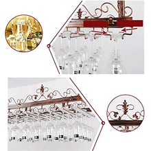 DJSMjbj Vino Rack Rack Bicchiere da Vino, Supporto di Vetro di Vino Scaffale, Vino cremagliera di Vetro, Porta Bicchieri di Vino, cremagliera di Vetro Champagne, Vetro Rack soffitto Ripiani Decke