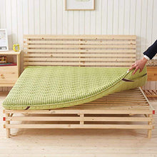 HKX Tappetino Addensato, futon Tradizionale Queen Size Unico Grigio 90x200 cm (35x79 Pollici)