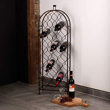 RM Design, portabottiglie per bottiglie di vino, per 26 bottiglie, colore: nero/marrone