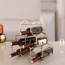 PWZ Semplicità Pratica Della Casa Semplicità Pratica Della Casa Metallo Semplicità Pratica Della Casa Semplicità Pratica Della Casa Semplicità Pratica Della Casa per 6 Bottiglie Di Vino Adatto per la