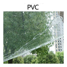 XWZH Telone Impermeabile Copertura del Camion Trasparente Telo in PVC Heavy Duty Telo Impermeabile (Color : Clear, Size : 1x2m)