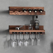 Leifeng Tower Classico Wine Rack Creativa di Noce Nera Parete Rack Hanging Supporto di Tazza di Vino Rack Calice Titolare Wine Rack (Color : A)